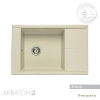 Мойка кухонная АКВАТОН Делия 78, жемчуг