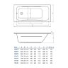 Ванна акриловая Koller Pool Edge 170х75 Прямоугольная, белая